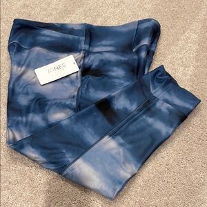 Jones New York Sport Blue Tie-Dye Leggings 2X
